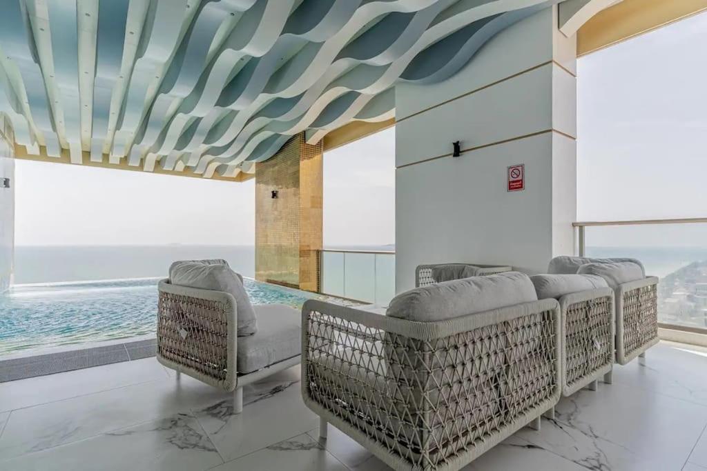 Sea View 5 Star Facilities Luxury Stay At Pattaya Jomtien Exterior foto